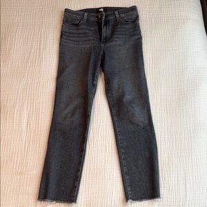 PAIGE Women's Ankle & Cropped Jeans - Dark Gray